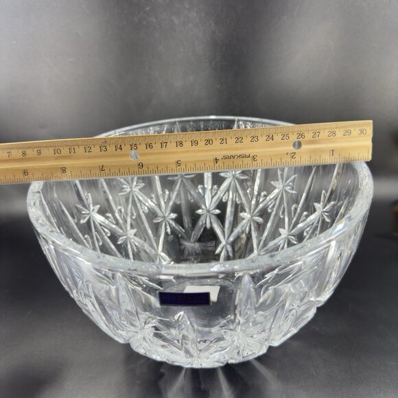 Marquis by Waterford Clear Crystal Sparkle Design Dish Bowl 9inch Germany New - Picture 7 of 16